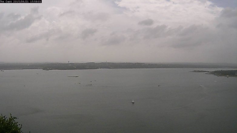 Lake Travis webcam, June 21, 2015 3:05 PM CT