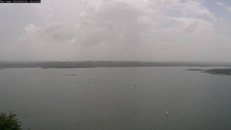 Lake Travis webcam, June 21, 2015 3:20 PM CT