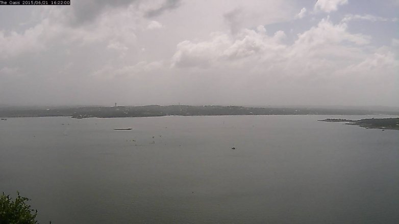 Lake Travis webcam, June 21, 2015 3:30 PM CT