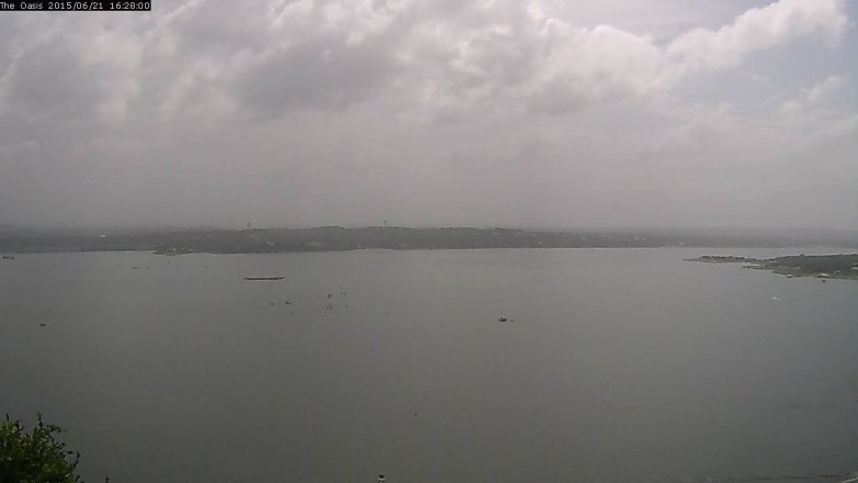 Lake Travis webcam, June 21, 2015 3:35 PM CT