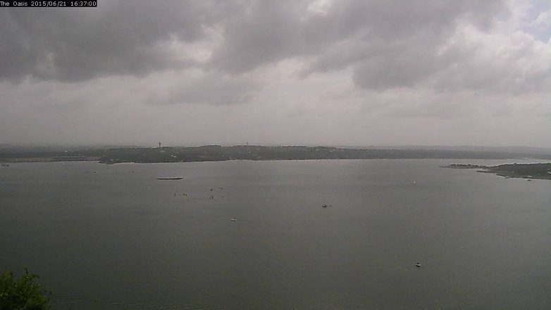 Lake Travis webcam, June 21, 2015 3:45 PM CT