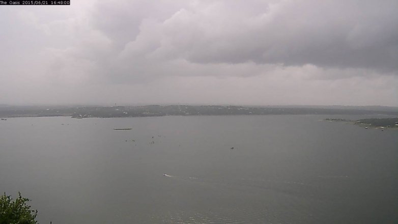 Lake Travis webcam, June 21, 2015 3:55 PM CT