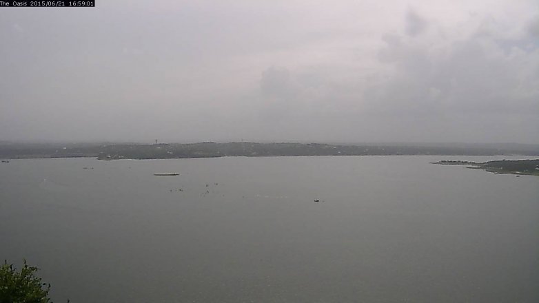 Lake Travis webcam, June 21, 2015 4:05 PM CT