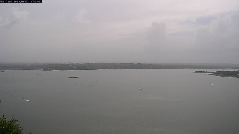 Lake Travis webcam, June 21, 2015 4:10 PM CT