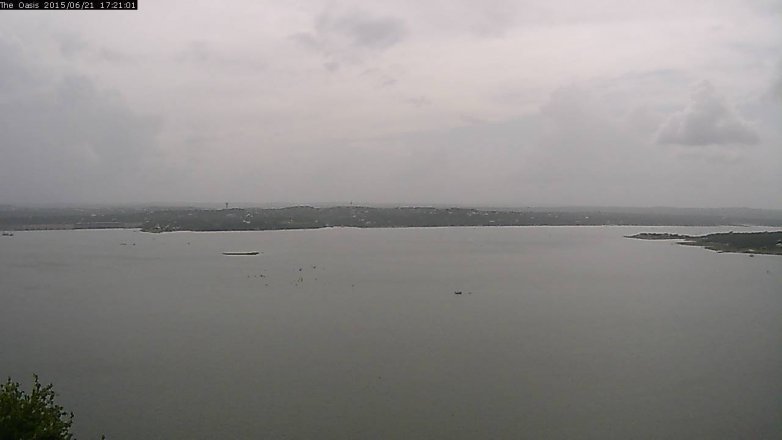 Lake Travis webcam, June 21, 2015 4:25 PM CT