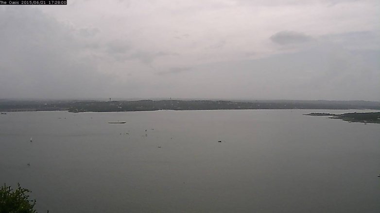 Lake Travis webcam, June 21, 2015 4:35 PM CT