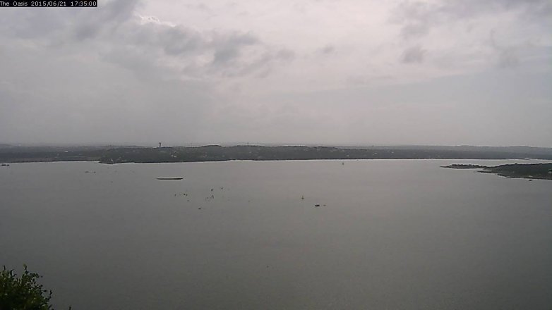 Lake Travis webcam, June 21, 2015 4:40 PM CT
