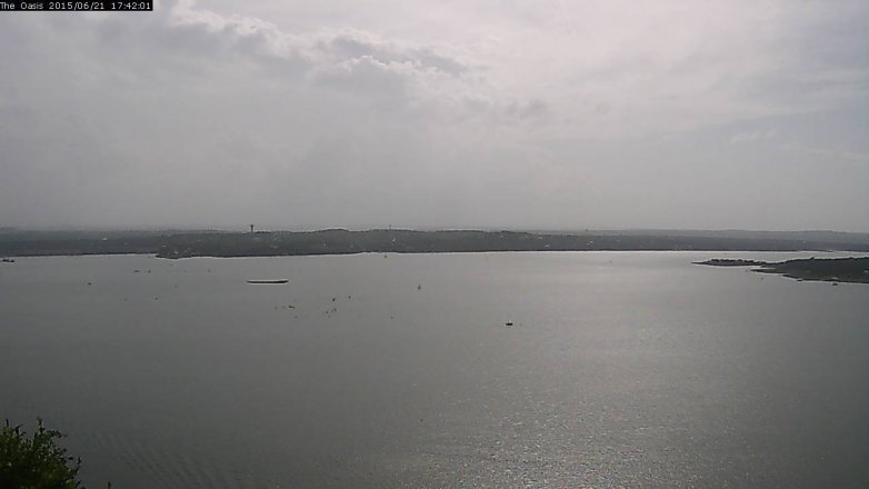 Lake Travis webcam, June 21, 2015 4:50 PM CT