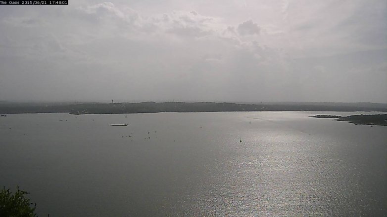 Lake Travis webcam, June 21, 2015 4:55 PM CT