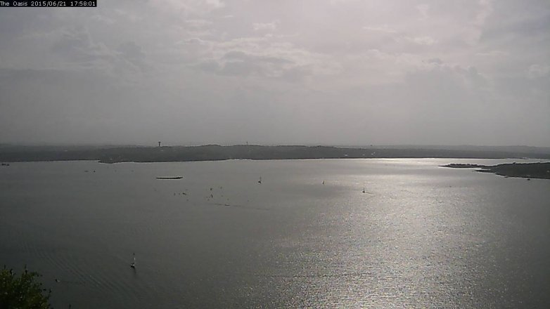 Lake Travis webcam, June 21, 2015 5:05 PM CT