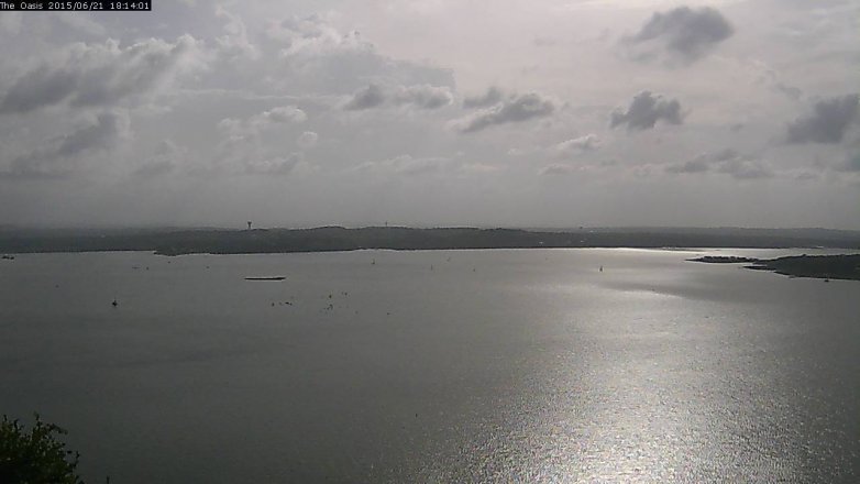 Lake Travis webcam, June 21, 2015 5:20 PM CT