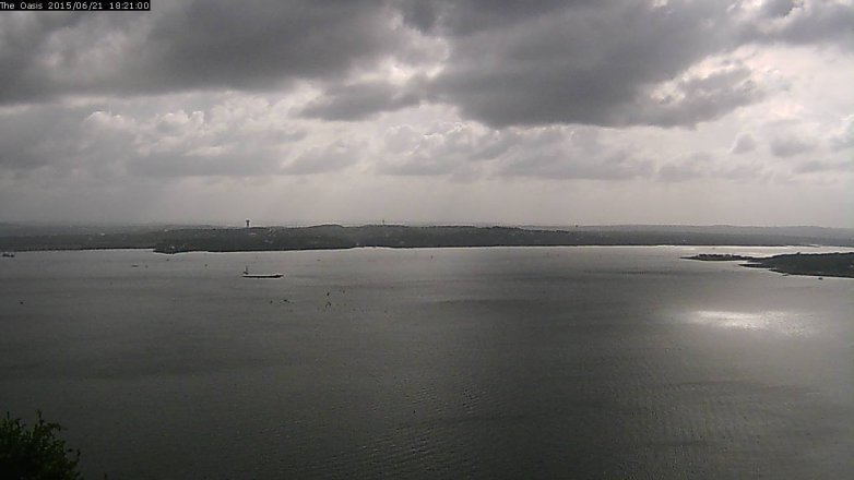 Lake Travis webcam, June 21, 2015 5:25 PM CT
