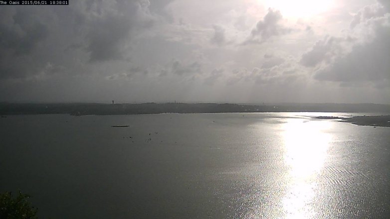 Lake Travis webcam, June 21, 2015 5:45 PM CT