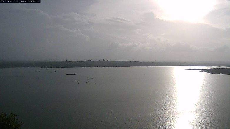Lake Travis webcam, June 21, 2015 6:05 PM CT