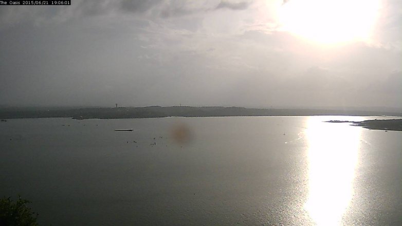 Lake Travis webcam, June 21, 2015 6:10 PM CT