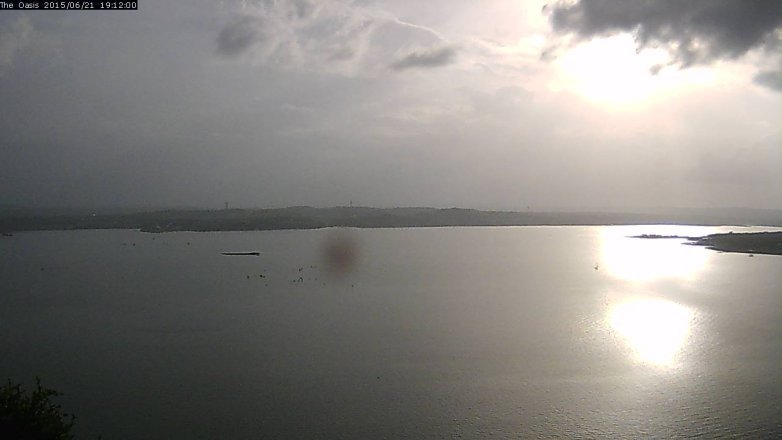 Lake Travis webcam, June 21, 2015 6:20 PM CT