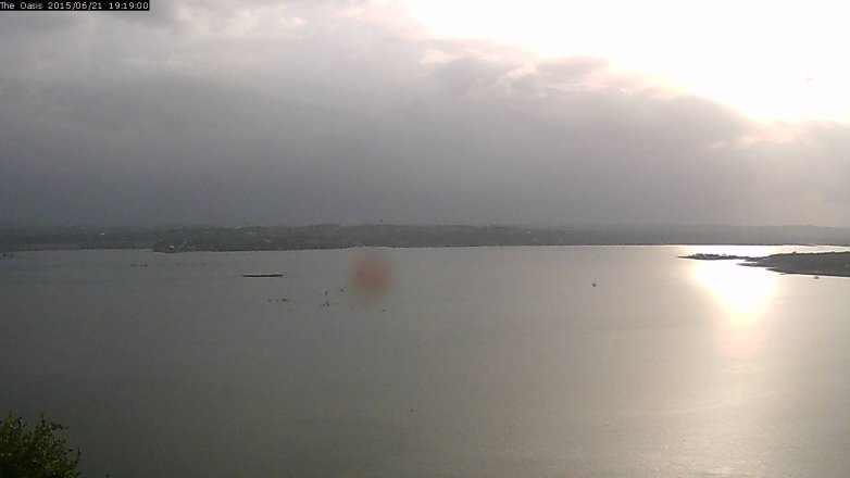 Lake Travis webcam, June 21, 2015 6:25 PM CT
