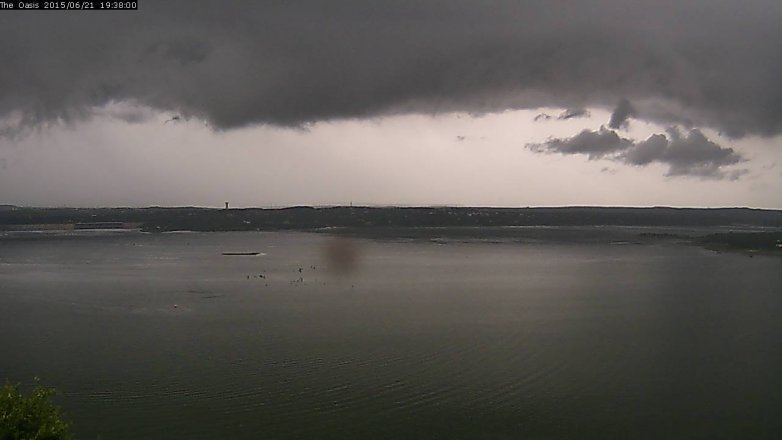 Lake Travis webcam, June 21, 2015 6:45 PM CT