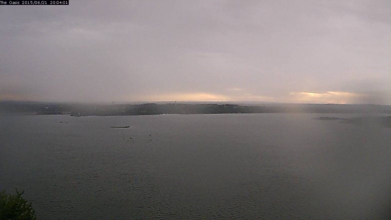 Lake Travis webcam, June 21, 2015 7:10 PM CT