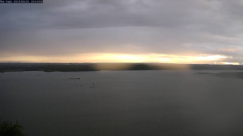 Lake Travis webcam, June 21, 2015 7:25 PM CT