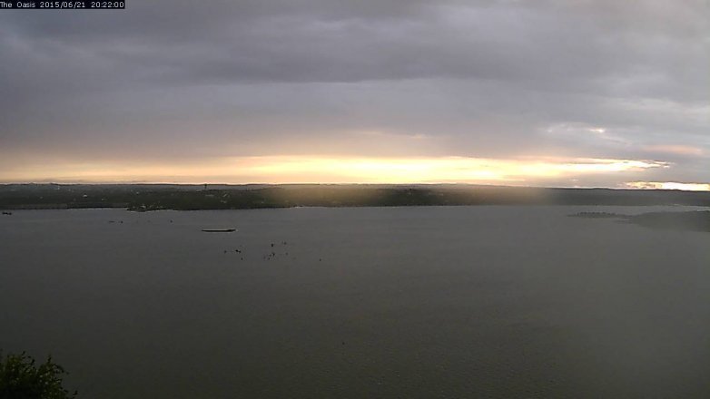 Lake Travis webcam, June 21, 2015 7:30 PM CT