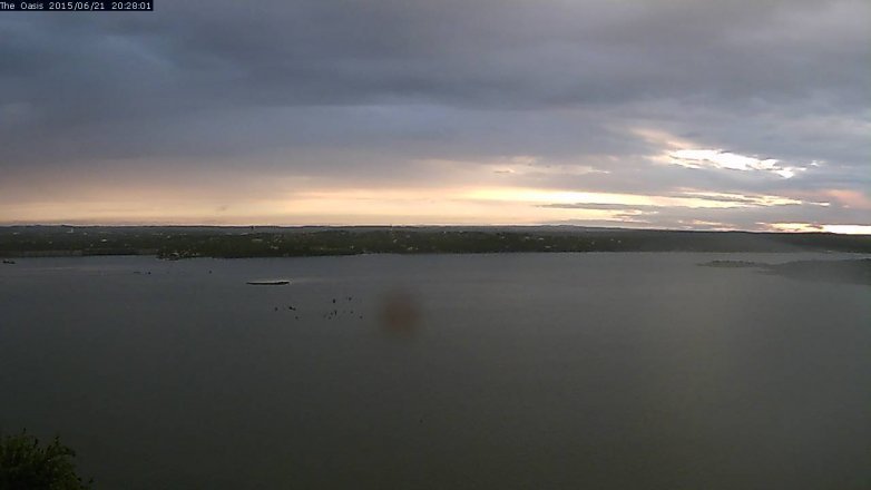 Lake Travis webcam, June 21, 2015 7:35 PM CT