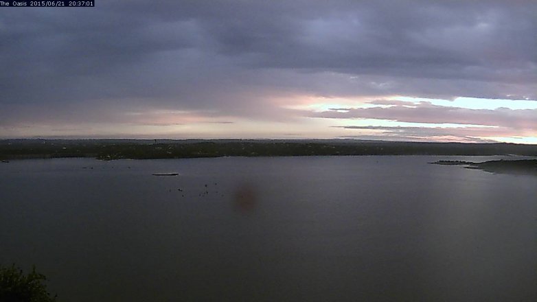 Lake Travis webcam, June 21, 2015 7:45 PM CT