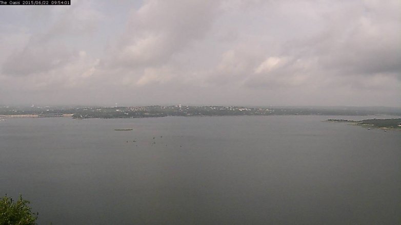 Lake Travis webcam, June 22, 2015 9:00 AM CT