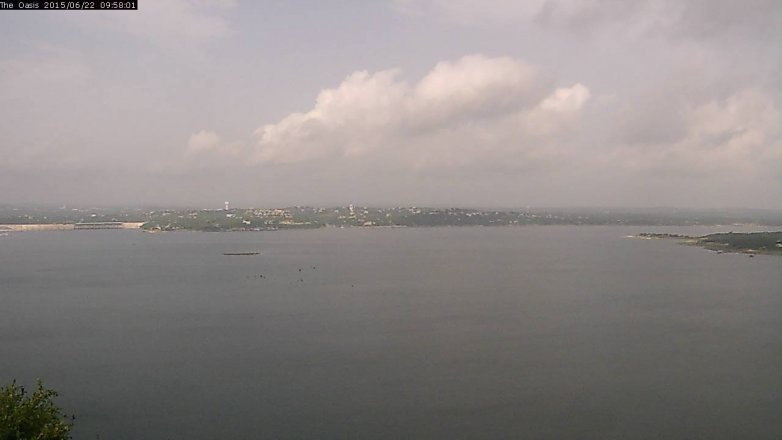 Lake Travis webcam, June 22, 2015 9:05 AM CT