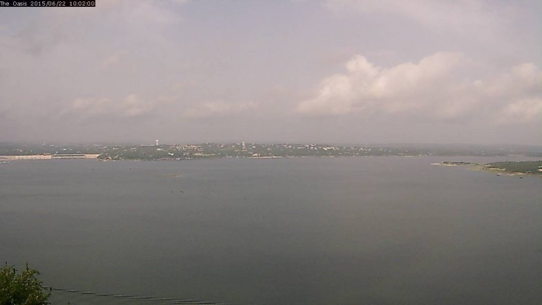 Lake Travis webcam, June 22, 2015 9:10 AM CT