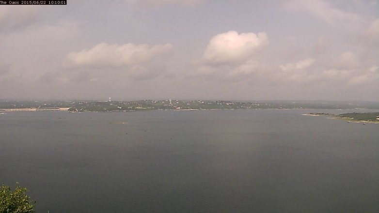 Lake Travis webcam, June 22, 2015 9:15 AM CT