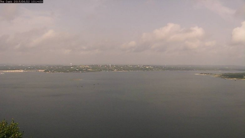 Lake Travis webcam, June 22, 2015 9:20 AM CT