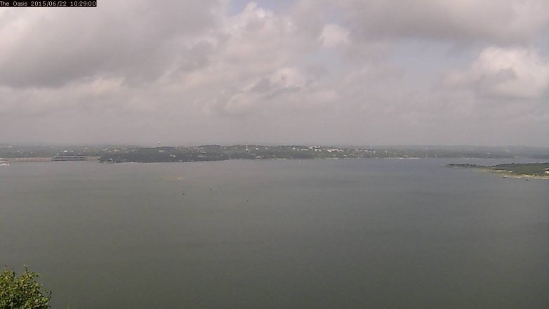 Lake Travis webcam, June 22, 2015 9:35 AM CT