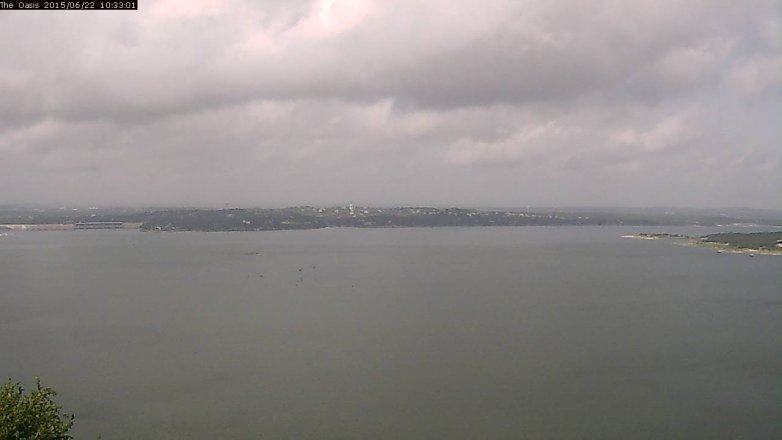 Lake Travis webcam, June 22, 2015 9:40 AM CT