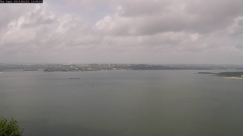 Lake Travis webcam, June 22, 2015 9:50 AM CT