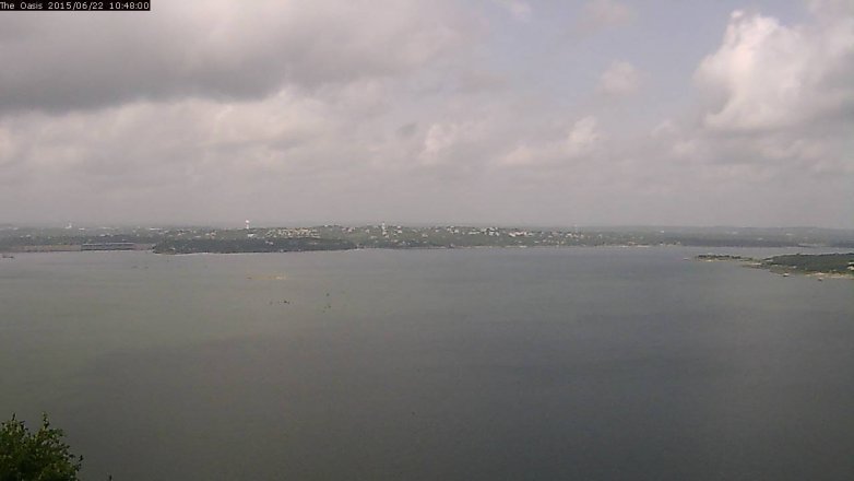 Lake Travis webcam, June 22, 2015 9:55 AM CT