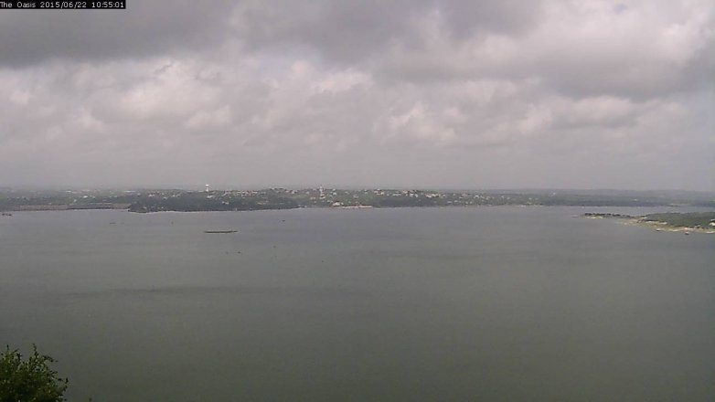 Lake Travis webcam, June 22, 2015 10:00 AM CT