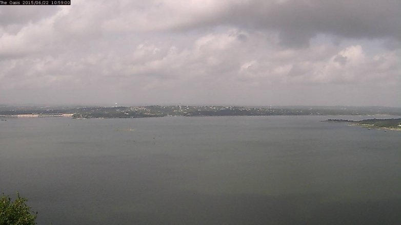 Lake Travis webcam, June 22, 2015 10:05 AM CT