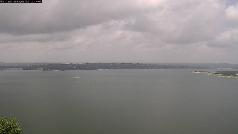 Lake Travis webcam, June 22, 2015 10:20 AM CT