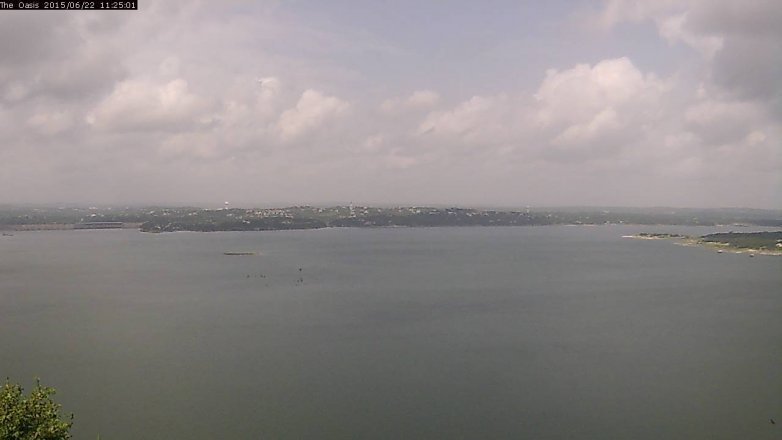 Lake Travis webcam, June 22, 2015 10:30 AM CT