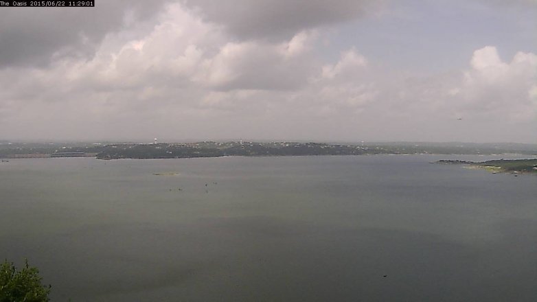 Lake Travis webcam, June 22, 2015 10:35 AM CT