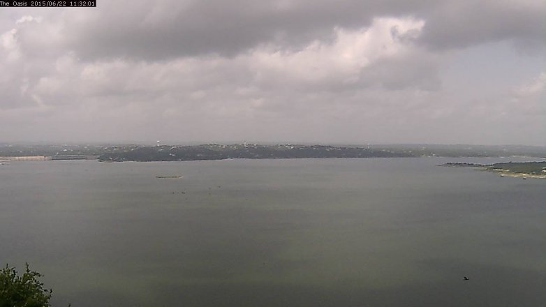 Lake Travis webcam, June 22, 2015 10:40 AM CT