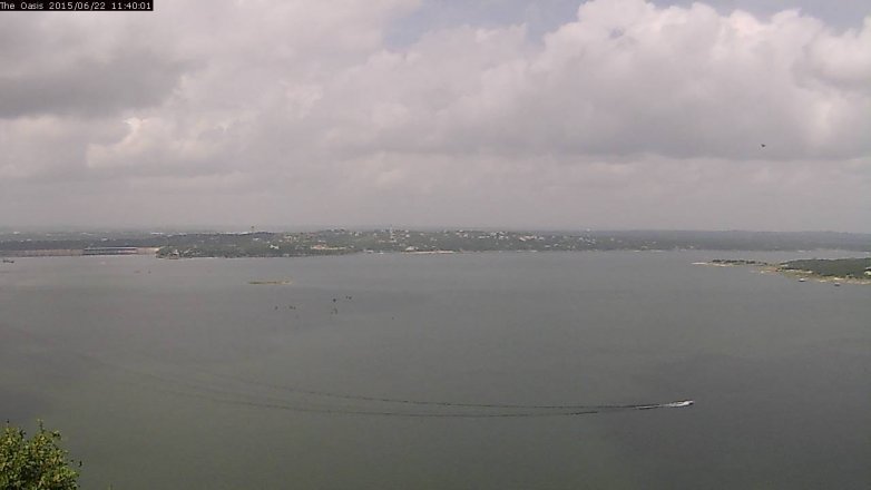 Lake Travis webcam, June 22, 2015 10:45 AM CT
