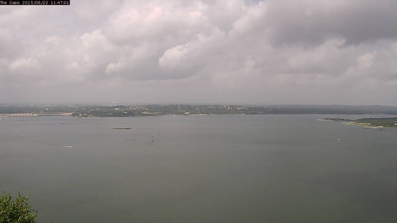 Lake Travis webcam, June 22, 2015 10:55 AM CT