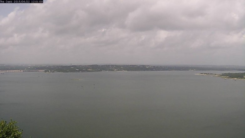 Lake Travis webcam, June 22, 2015 11:05 AM CT
