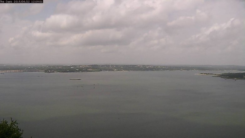 Lake Travis webcam, June 22, 2015 11:15 AM CT