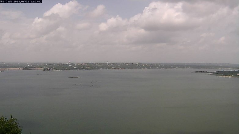 Lake Travis webcam, June 22, 2015 11:20 AM CT