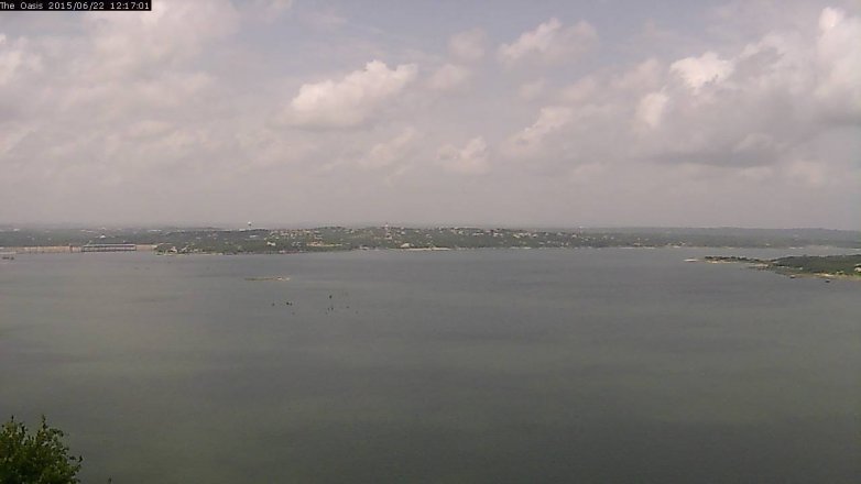 Lake Travis webcam, June 22, 2015 11:25 AM CT
