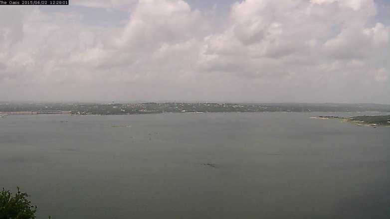Lake Travis webcam, June 22, 2015 11:35 AM CT