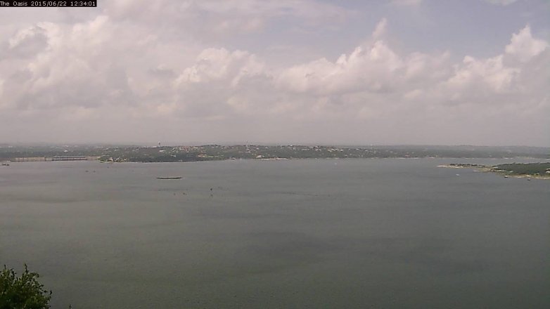 Lake Travis webcam, June 22, 2015 11:40 AM CT